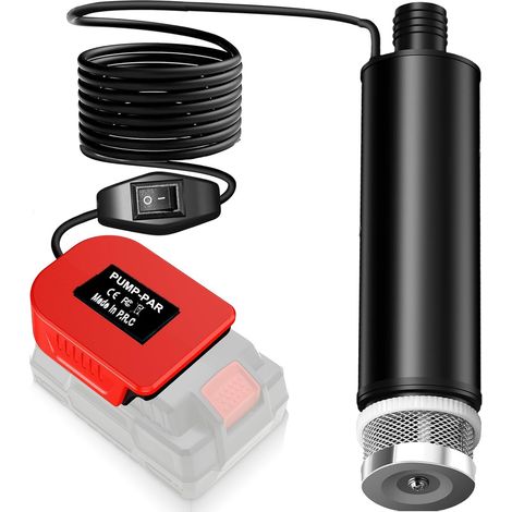 Pompe submersible 635 GPH pour batterie Parkside 20 V XTEAM, pompe à eau sans fil avec filtre à sédiments, pompe de transfert sur batterie 100 W à haut débit pour piscine, jardin, baignoire (1/5)