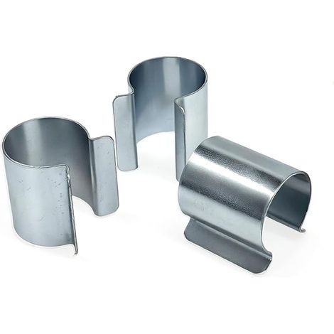 Lot de 20 Clips Serre Tunnel Bache Dia 25mm Dia32 mm Metal Clips de Fixation Bache Serre Attache Serre Clips en Acier Galvanise (dia 25mm)
