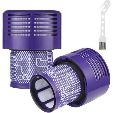2 Filtre Pour Dyson V10,avec 1 brosse de nettoyage,Filtre de remplacement lavable pour Dyson V10 Cyclone Series, V10 Absolute, V10 Animal, V10 Total Clean, V10 Motorhead (V10-2PCS) (1/5)