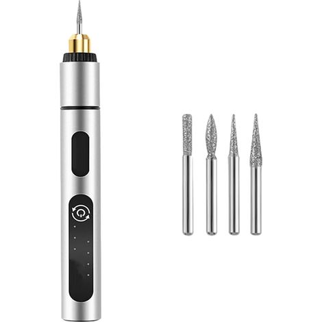 Mini Outil Rotatif sans Fil, Kit D'outils Rotatifs électriques Rechargeables à 3 Vitesses 4,2 V avec Accessoires, Meuleuse électrique Portative USB pour Meuler, Graver, Polir (1/5)