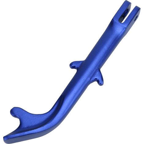 Support latéral moto en alliage d'aluminium, béquille latérale pour moto et scooter, bleu (1/5)