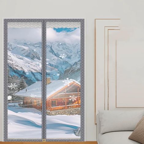 Rideau de porte magnétique isolé thermique Fermeture Automatique Anti (1/5)