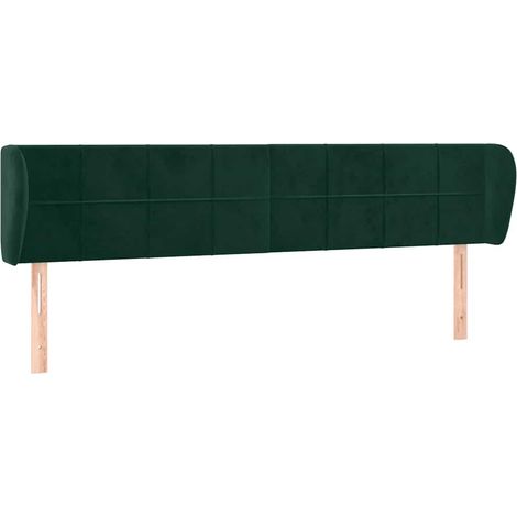 Maison Exclusive - Cabecero de terciopelo verde oscuro 203x23x78/ (1/5)