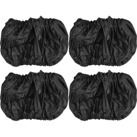 4 Housses de roue,poussette,tissu Oxford,12-18 cm,protection poussière,anti-rayures,stockage voiture (1/5)