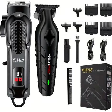 Professioneller Herrenhaarschneider, Akku-Trimmer, Barttrimmer, Komplettset (1/5)