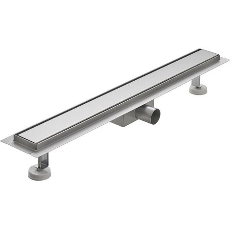 Canaleta de ducha canaleta de desagüe a ras de suelo de acero inox mod. Fill 60 cm