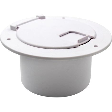 Copertura bianca pieghevole per cavi elettrici, ideale per camper, roulotte o rimorchi. (1/5)