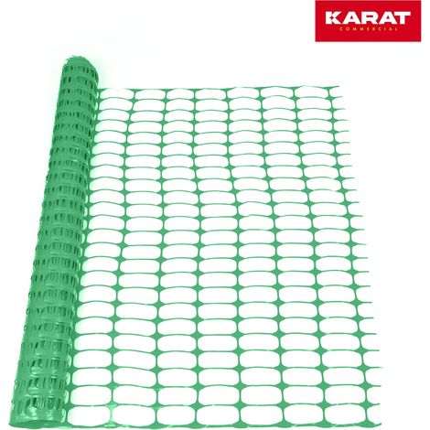 Floordirekt – Barrière de sécurité en plastique 50m – Mailles 10 x 4 cm – Hauteur 100 cm – Protection pour chantiers et jardins