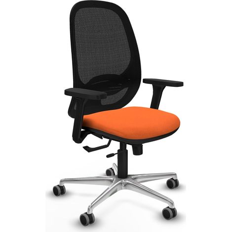 Chaise de bureau piqueras y crespo Cilanco noir bras réglables soutien lombaire (1/2)