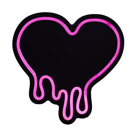 BLOGO Specchio Luminoso al Neon "Mirror Mood - Heart"
