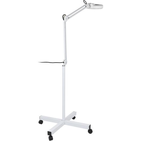 Lampe sur pied LED loupe sans ombre, lumière froide, grossissement x8 (1/5)