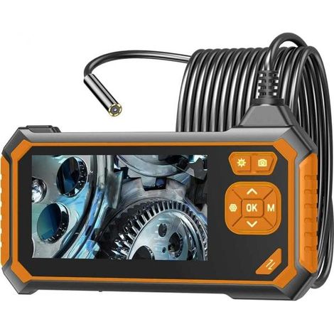 Telecamera di ispezione endoscopica con monitor LCD 4.3 Pollici Sonda rigida 5M (1/5)
