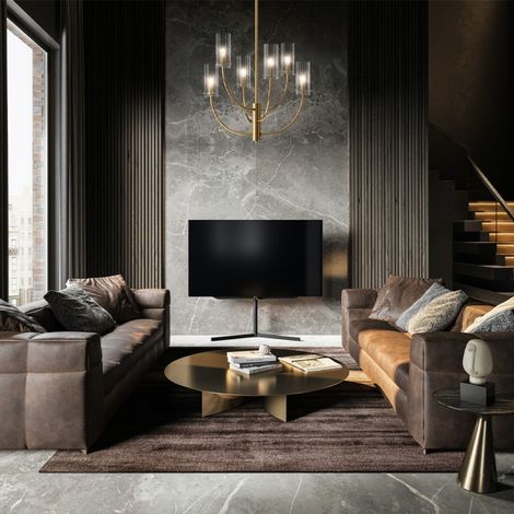Lampadario da soffitto candelabro moderno cilindri 6 luci Arco Maytoni