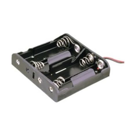 Portabatterie R06x4 con cavi 4 batterie Aa Flat 33.033