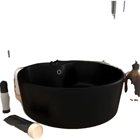 Lavabo, Design Moderne, Fonction de Débordement, vert armée (1/2)