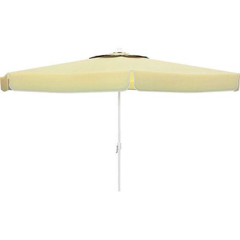 Marbueno Sombrilla Aluminio 8 Varillas 270 cm Beige Jardin (1/4)