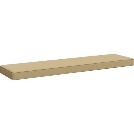 Cuscino per Panchina a 1 Pezzo VUGHT 100% Poliestere Beige vidaXL