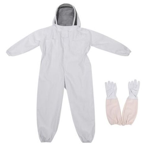 Combinaison de Protection d'Apiculture avec Gants, Équipement de Protecteur d'Apiculteur, Combinaison L (1/5)