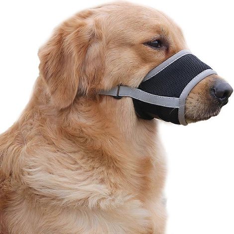 Guêtre pour chien, en filet, pour chiens de petite et moyenne taille, souple pour éviter les morsures et les mâchonnements, avec gobelets en plastique gris clair. (1/5)