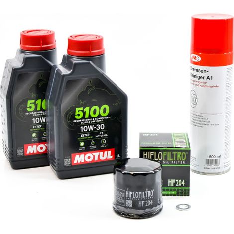 Kit Entretien Vidange Standard pour HONDA SH 300 de 2007 à 2019 - MOTUL 5100 10W30 2L