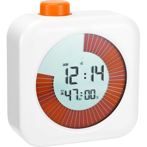 Minuteur Visuel Numérique, Compte à rebours de 60 Minutes, Chronometre et Compte, Minuteur à Rebours, Minuteur d'examen, Timer Enfant, Minuteur Analogique Visuel, Outil de Gestion du Temps (1/5)