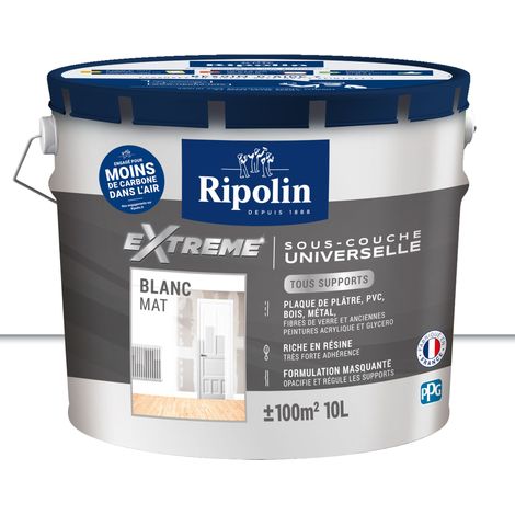 Ripolin – Sous-couche universelle mat 10L – Pour tous supports intérieurs – Riche en résine pour forte adhérence – Recouvrable par toutes peintures (1/5)