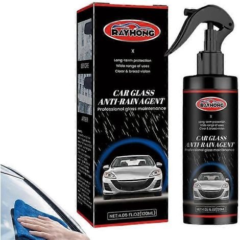 Agent imperméabilisant pour vitres automobiles Protection contre la pluie pour vitres de voiture 120 ml d'agent imperméabilisant pour vitres, rétroviseurs et portes de douche (1/5)