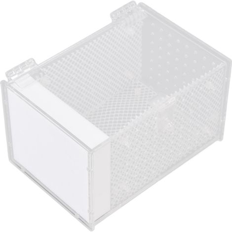 Boîte d'élevage pour mantes religieuses, cage d'alimentation en acrylique pour insectes, boîte de jardinage pour insectes avec trou d'alimentation (1/5)