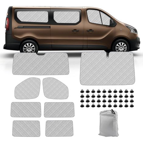 8-teiliges Thermomatten-Set für Renault Trafic LWB, Vivaro, NV300, Talento (1/5)