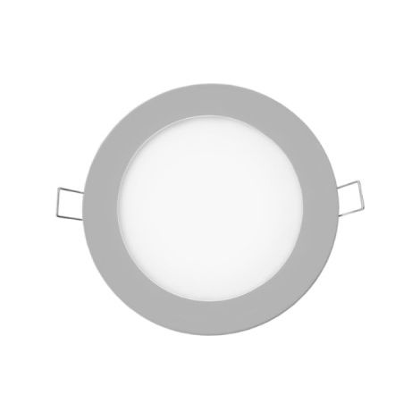 Mini downlight led empotrable redondo 6 w 6400 k luz fria color cromo ø11,7 cm (1/2)
