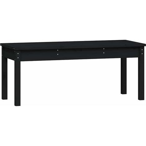 Maison Exclusive - Panca da Giardino Nera 109x44x45 cm Legno Massello di Pino (1/5)