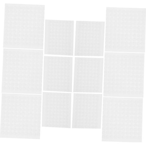 10feuilles Pastilles Adhésives Double Face Pour Accrochage Mural Pâte Adhésive Amovible Pour Murs Pastilles Transparentes Pour Fixation Solide Et Fiable (1/5)