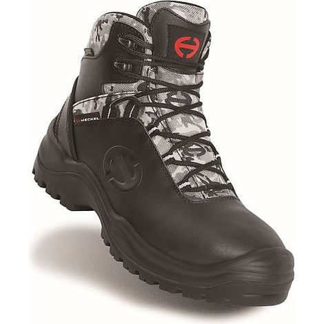 Bottes de sécurité haute S3 CI HI WR HRO SRC – Semelle anti-perforation – Tige cuir hydrofuge – Doublure Gore-Tex – Pointure 40 – Heckel