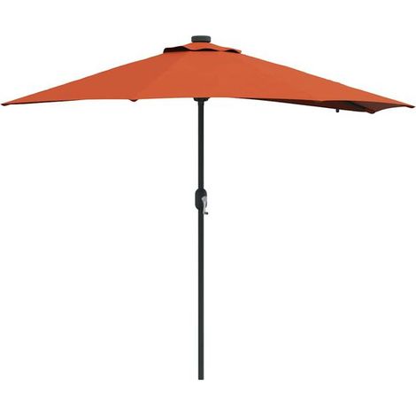 Parasol de jardin en terre cuite, 294 x 150 x 223 cm