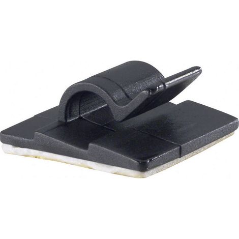 PB Fastener 5431-SW Clip de câble autocollant 5431-SW Plage de Ø du faisceau 5 mm (max) noir 1 pc(s) S12413