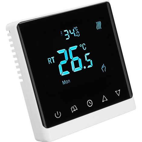 Thermostat tactile AC220V avec écran LCD, régulateur de température mural pour maison, contrôleur digital précis, affichage rétroéclairé. (1/5)