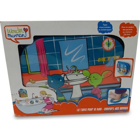 WONDER MAMAN - Tapis de bain confort genoux - Imperméable et pliable - Idéal moment partage bébé - Voir photos (1/5)