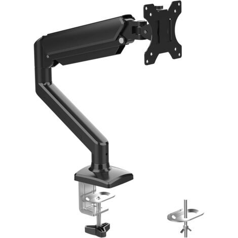 Applicable Support Ecran PC Moniteur de 13-32 Pouces, Bras Ecran PC 75x75-100x100 MM, Rotation à 360°, Réglable en Hauteur, Charge Maximale de 9 KG, Noir (1/5)