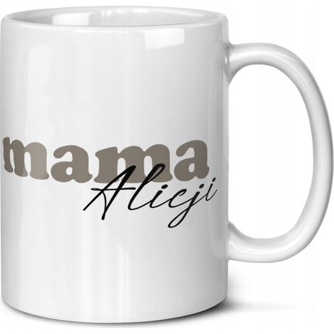 Muttertags-/Geburtstagsgeschenk-Tasse mit Ihrem Namen + dem Namen des Kindes, Mama