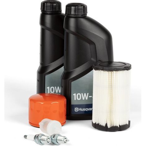 Kit d'entretien moteur Briggs & Stratton – Compatible Husqvarna R216TC / R214TC – Filtre à huile pour moteur thermique