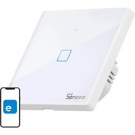 Interruptor táctil de luz Sonoff T2 EU TX WiFi + RF 433 (1 canal) Nueva versión (1/3)