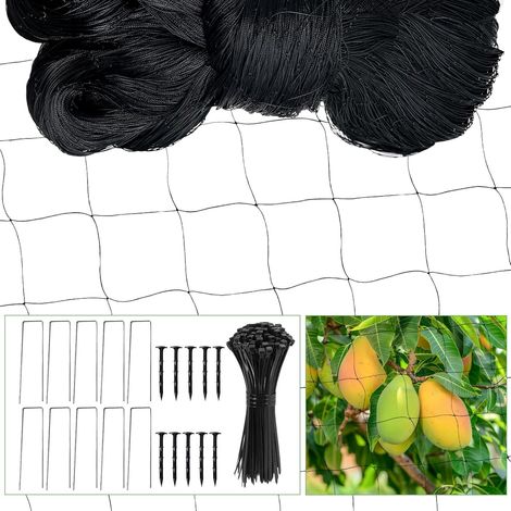 7.5 15m Filet Anti Oiseaux Filet Voliere Noir Filet Poulailler Filet Anti Pigeon Réutilisable Filet Chat Balcon Filet de Protection pour Protéger Potagers Fruits Contre Dommages (1/5)