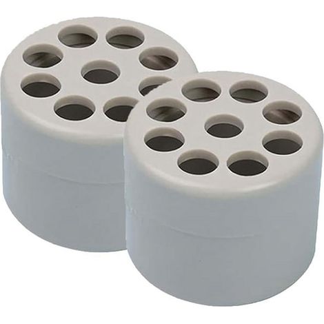 Support Floral Spiral - Fixateur De Tiges Pour Vase - Formateur De Bouquets - 5 x 4 cm - Gris - 2 Pièces (1/3)