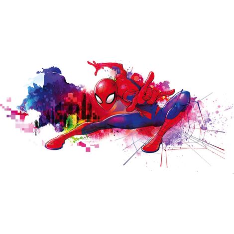 Poster géant intissé Spider-Man Graffiti Art - 300 x 150 cm (1/4)