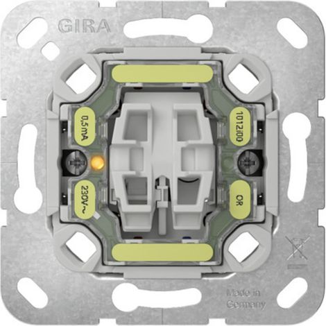 Gira Pulsante di controllo Off 2-p Inserto [312200], 3122 00