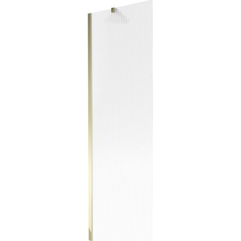 Mexen Next Duschwand 1-flügelig 60 x 150 cm, Streifen, Gold - 895-060-000-00-09-50