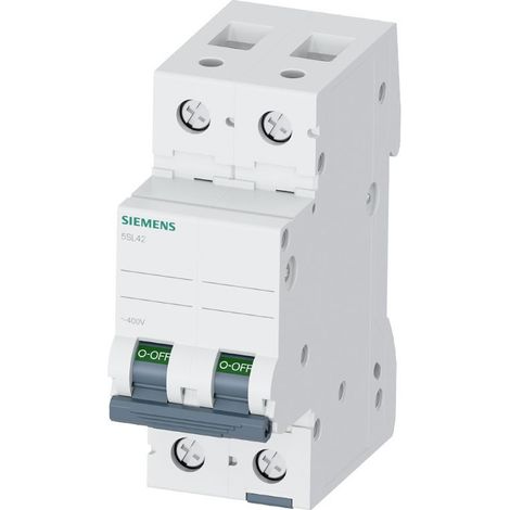 Siemens schutzschalter 2p 10a 10ka kurve c 5sy42107 (1/2)