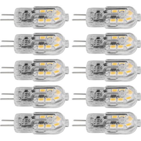 G4 10er-Pack kleine LED-Lampen, 12 LEDs, dreifarbige Farbtemperatur, 1,2 W, speziell für Pendelleuchten, Deckenleuchten, Wandleuchten und Tischlampen. (1/5)