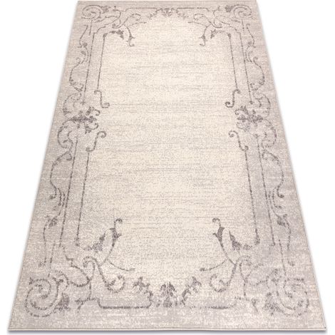 Tappeto Lana ANGEL 6623 / 52022 Ornamento, cornice beige beige 80x150 cm