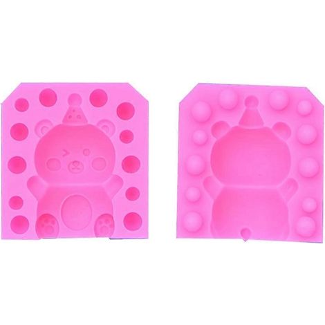 Moule en Silicone Ours pour Résine Époxy DIY - Création de Bijoux et Pendentifs Artisanaux (1/4)